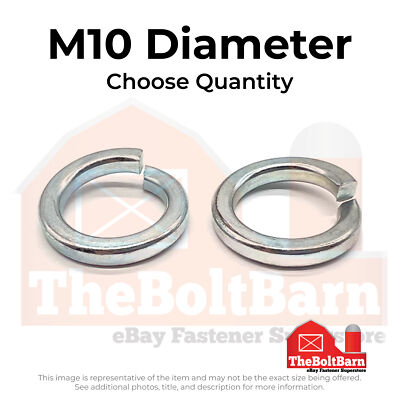 #ad #ad M10 Class 12 High Collar Split Lock Washer Zinc Clear Pick Quantity $75.91