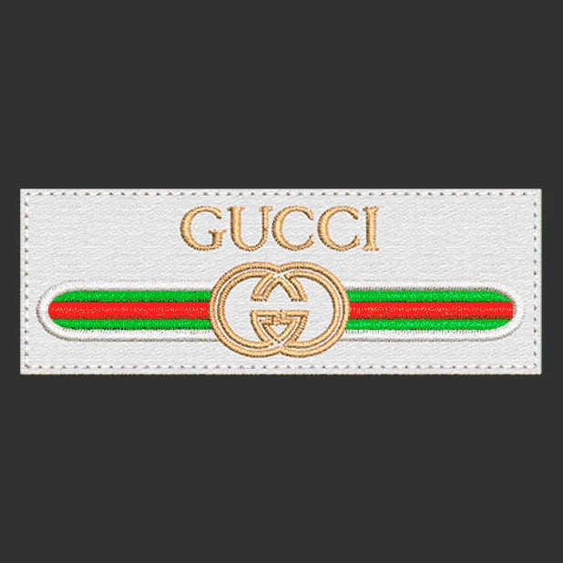 HECHO A MANO GUCCI patch parche bordado brode toppa 8,5x3 cm (compatible product)