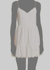 $395 Alice + Olivia Women's White Fae Spaghetti-Strap Mini Dress Size 12