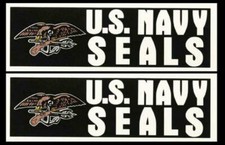 2 US NAVY SEAL TEAM 6 BUMPER STICKER DECAL BIN LADEN PIN UP JOINT OPS SAILOR
