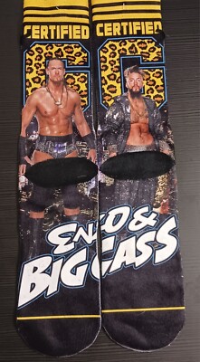 WWE World Wrestling Entertainment Enzo & Big Cass Socks Unisex Size 6-12  2016