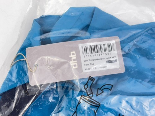 Dhb Moda Giacca Ciclismo Donna Impermeabile, Giacca Donna UK Taglia 12, M, Blu,Nuova - Foto 4 di 13