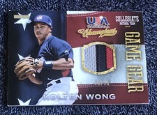 2013 Panini USA Baseball Kolten Wong Game Gear Prime GU Jersey Patch #04/99 M839