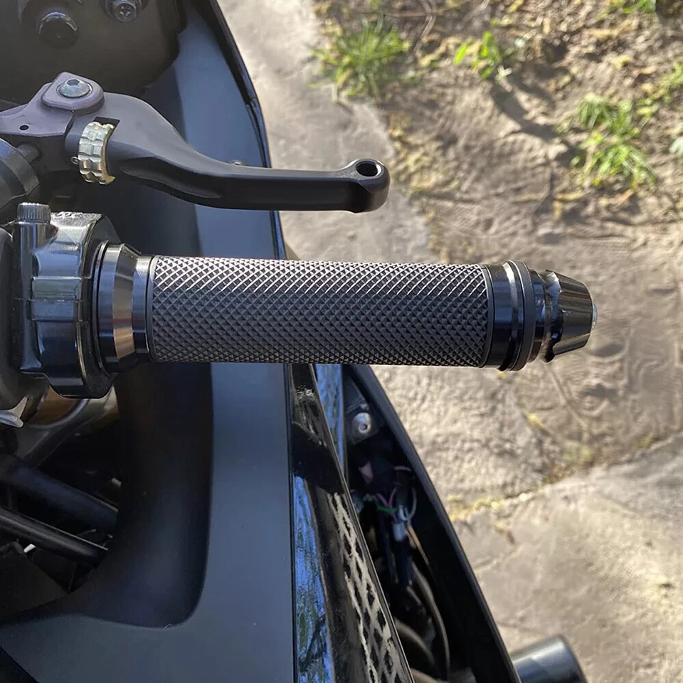 2x Motorcycle 7/ 8" Hand Grips Handle Bar Rubber Gel For YAMAHA MX ATV Dirt BIKE - Image 4 of 4