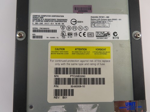 HP StorageWorks SDLT320 160/320GB External Tape Drive - 257321-002 - Picture 5 of 5