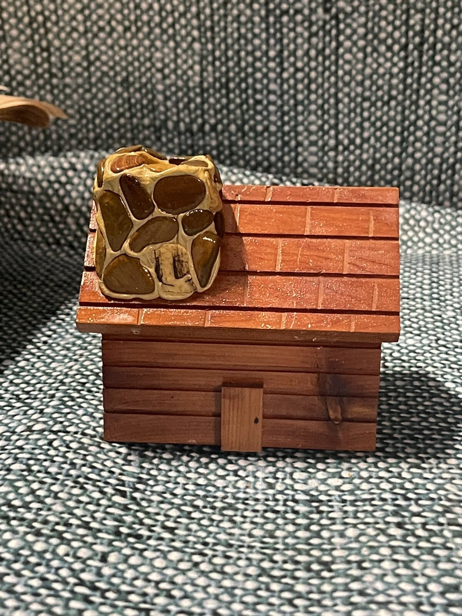 VINTAGE LOG CABIN INCENSE BURNER | eBay