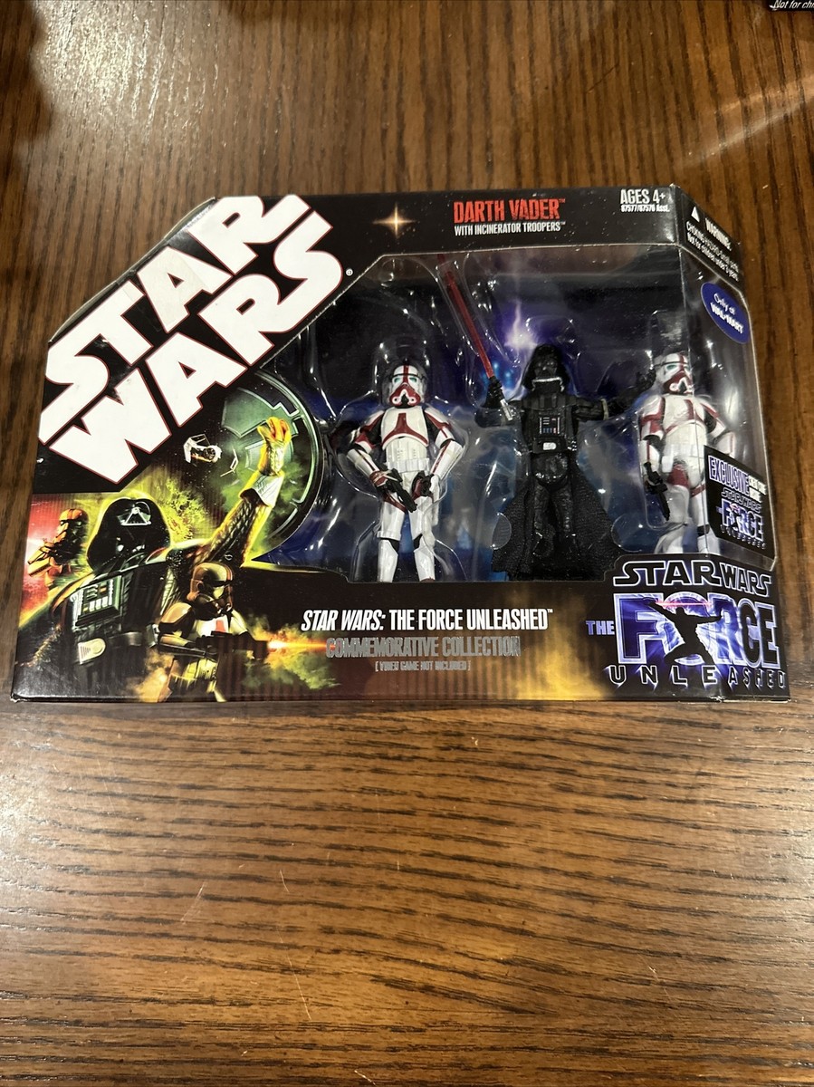 Hasbro Star Wars Saga Force Unleashed Darth Vader With Incinerator