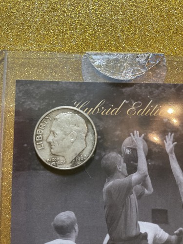 RARE BARACK OBAMA BASKETBALL THE BAR 90% SILVER ROOSEVELT DIME 1960 RELIC CSTORE - Imagen 4 de 5