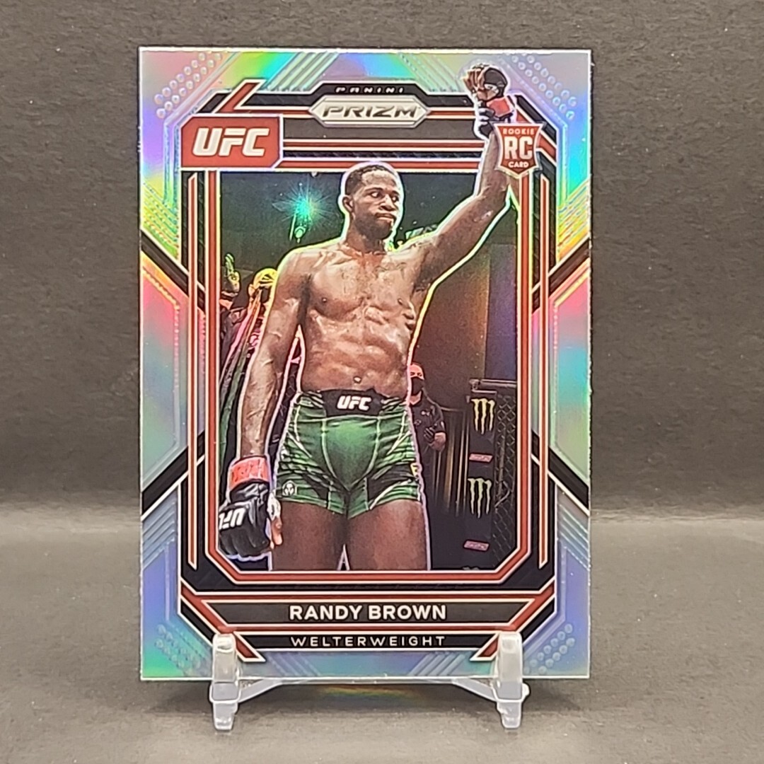 Randy Brown RC 2023 Panini Prizm UFC #106 Silver Prizm USA Welterweight