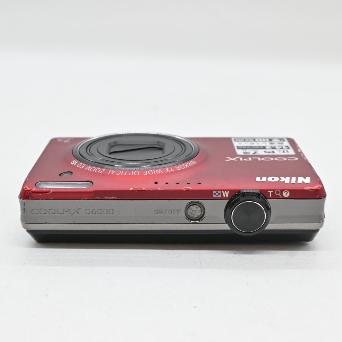 Exc+3]Nikon Coolpix S6000 Red Compact Digital Camera 14.2MP