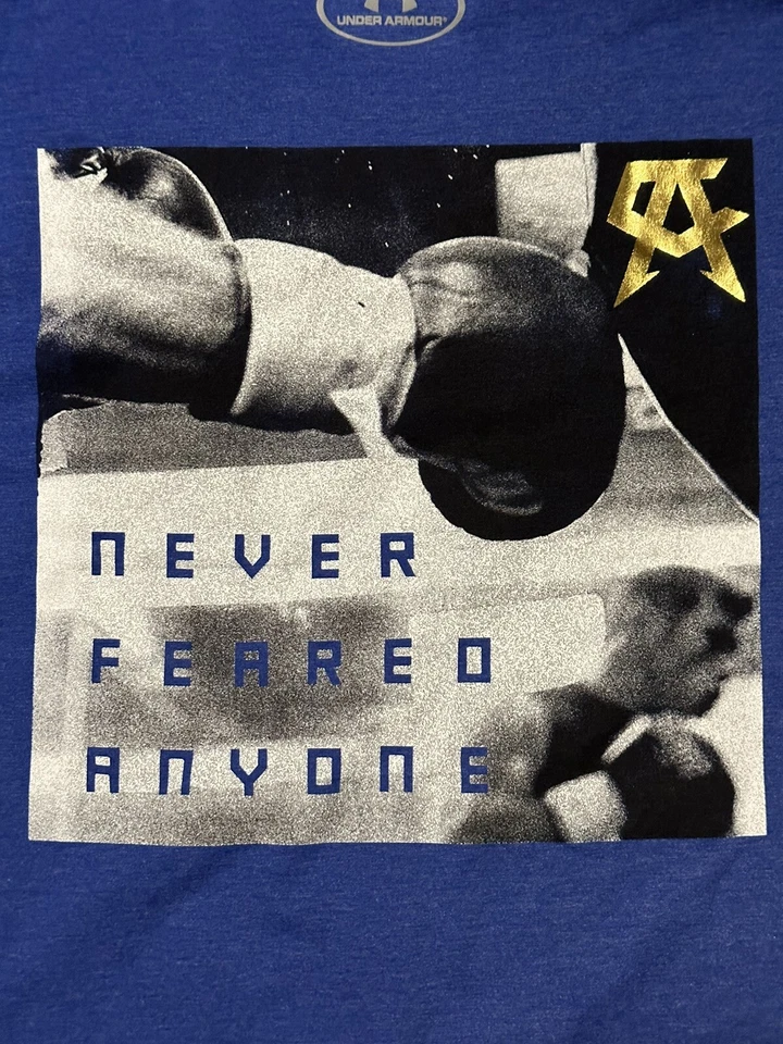 Camisa Under Armour Canelo Álvarez Never Fered Anyone 1425863-400 TALLA M NUEVA CON ETIQUETAS RARA Foto 2 de 4