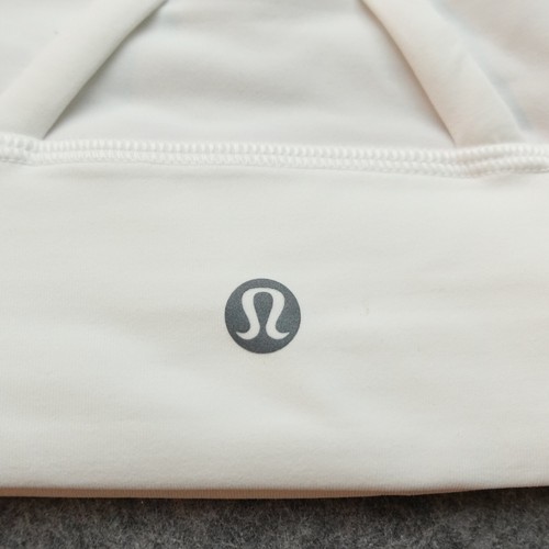 New Lululemon Size 8 Energy High Neck Longline Sports Bra Zip WHT White Top - Picture 6 of 11