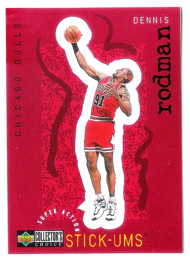 Dennis Rodman 1997 Upper Deck Collectors Choice Basketball sticker