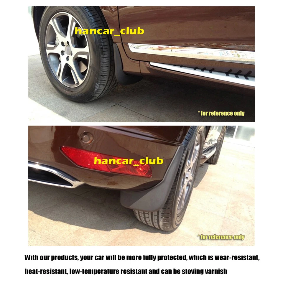 4 peças para-lamas de carro para-lamas protetores contra respingos adequados para Audi S4 Sedan 2013-2016 - Imagem 3 de 4