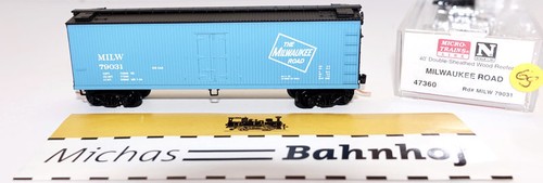 Micro Trains Line 47360 40' Sheathed Reefer Milwaukee Road 79031 N 1:160 f69 å | Zustand: Gebraucht