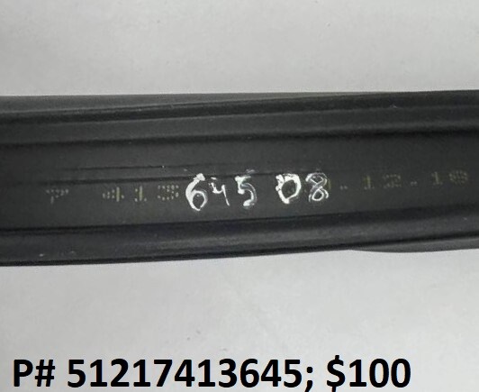 2017-2019 Rolls Royce Phantom Sealing of Door Gap Front Left 51217413645 OEM A1