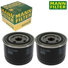 2X MANN FILTER W 914/28 ÖLFILTER FÜR FIAT DUCATO BUS 244 250 IVECO DAILY CITYS