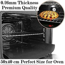 2 Heavy Duty PTFE Oven Liner Protector Sheet Mat Non Stick Reusable Cooker BBQ