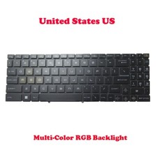 RGB Backlit US Keyboard For MSI Katana 15-B12U B12UDXK B12V B12VGK B12VFK B12VEK