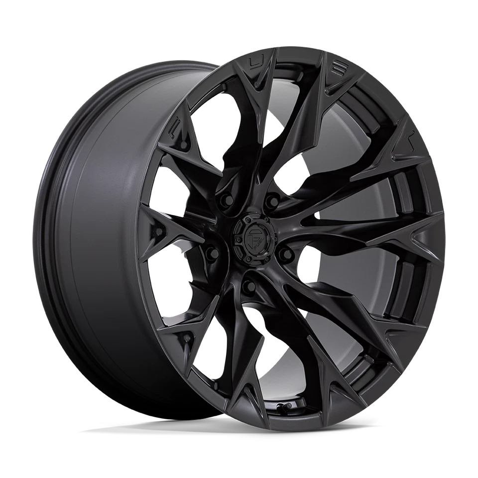 20 Inch Matte Black Wheels Rims Fuel Flame 5 D804 20x9 Dodge RAM 1500 5x5.5 Lug - Imagem 4 de 4