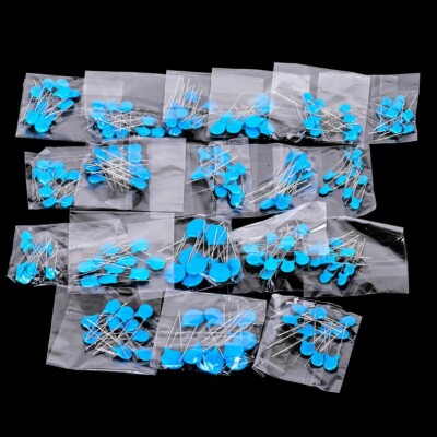 200PCS 20 Values 1KV/2KV/3KV High-Voltage Ceramic Capacitors Kit Assortment Set 