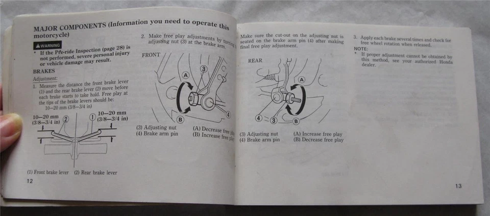 HONDA NH80 Motorcycle Owners Handbook 1988 #37GC8600 Multi-Lingual - Image 2 of 4