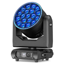 BEE EYE 19x20W Zoom Moving Head Stage Light RGBW DMX Beam Wash Lighting DJ Disco