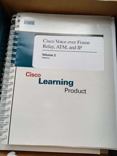 VINTAGE Cisco LEARNING PRODUCT voice OVER FRAME RELAY ATM AND IP Manuel BOOKS - 第 5/11 張圖片
