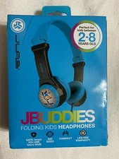 JLAB Jbuddies Folding Kids Wired Headphones for Kids 2-8 years old -Blue