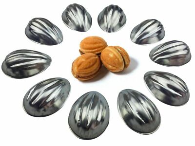 Sets 10- 50 Stck. Metallform für süße russische Oreshki Plätzchen Gebäck Nüsse