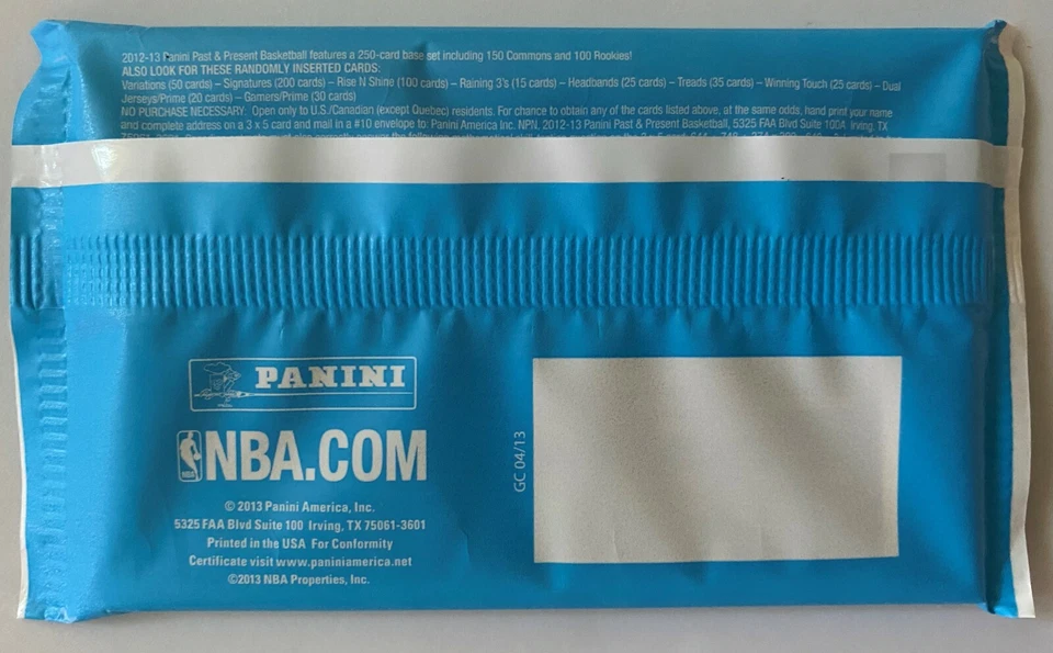 2012-13 Panini : Past & Present Pack Lillard Kawhi Davis Klay Green Kyrie Butler - Image 2 of 3