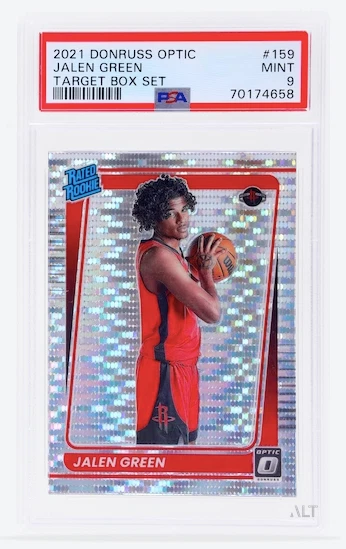 2021 Donruss Optic #159 Jalen Green Target Box Set PSA 9 MINT Rookie RC