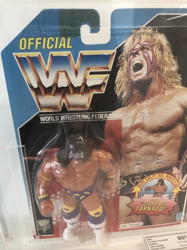 WWF Hasbro  Ultimate Warrior action figure Graded ...