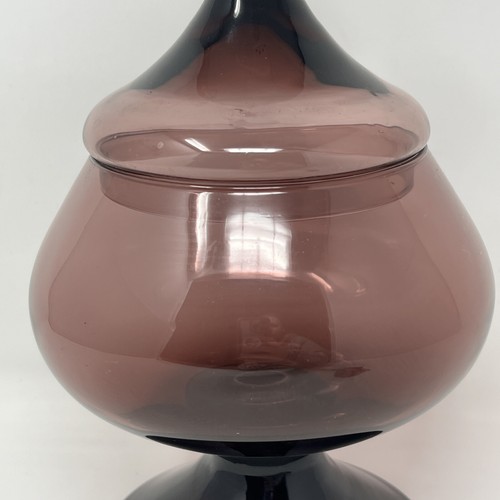 Vintage Empoli Amethyst Zirkuszelt Apotheker Süßigkeiten Schüssel 9,5 Zoll - Bild 4 von 14