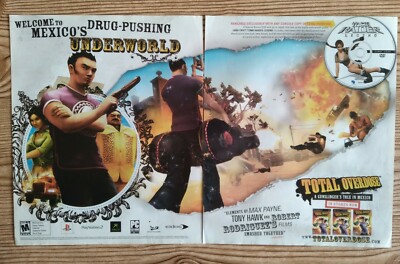 Total Overdose: A Gunslinger's Tale in Mexico PS2 Xbox PC 2005 Vintage Print Ad 