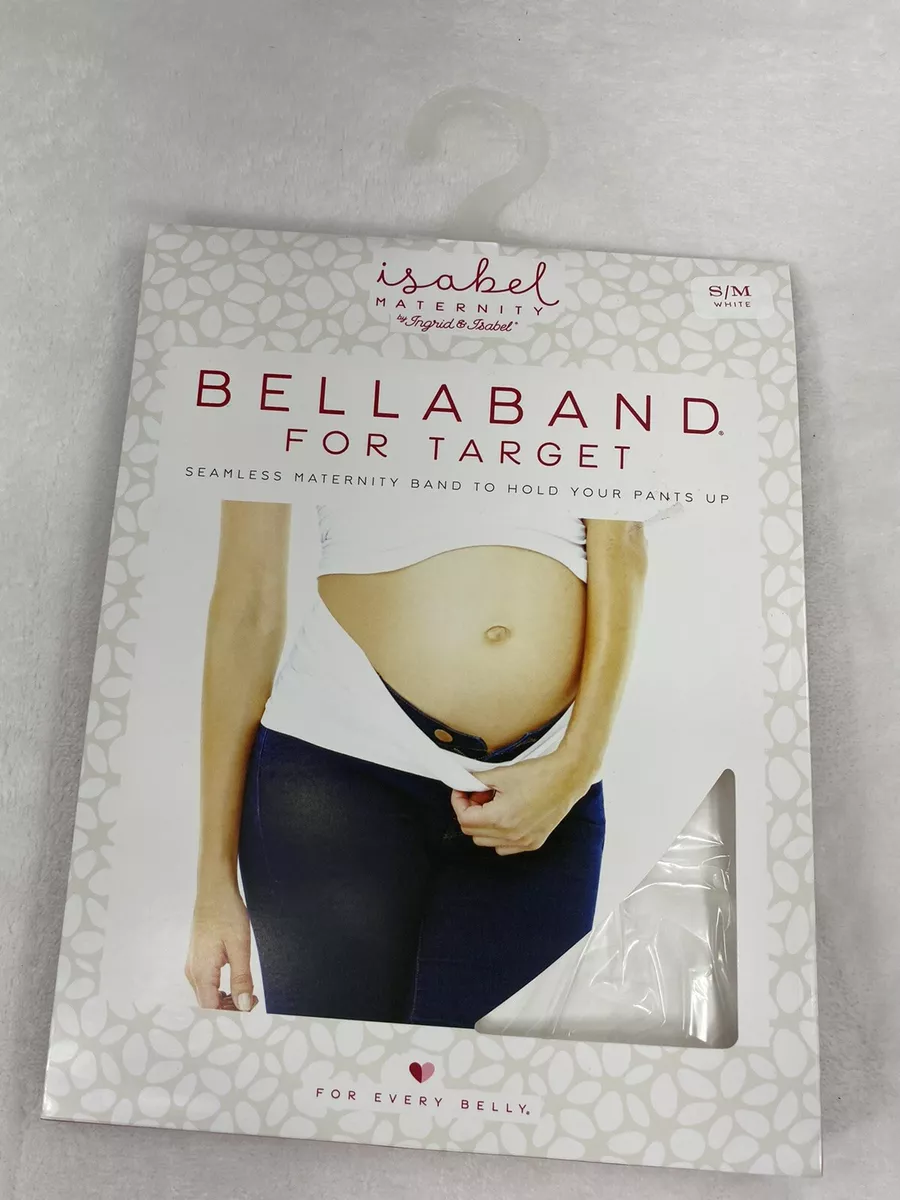 Isabel / Bellaband S/M Band To Hold Up Maternity Pants / Belly / Fresh White