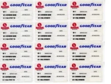 60 KENDALL GOODYEAR STATIC CLING OIL CHANGE STICKER