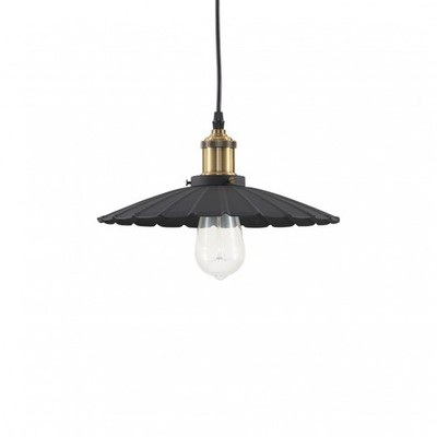 Ideal Lux Gotham SP1 Small Pendant Lamp Fabric Cable