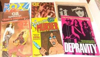 7x OZ COMIX lot UK 1973 SUNDAY TIMES MAGAZINE ''DEPRAVITY'' Robert Crumb IT no.150