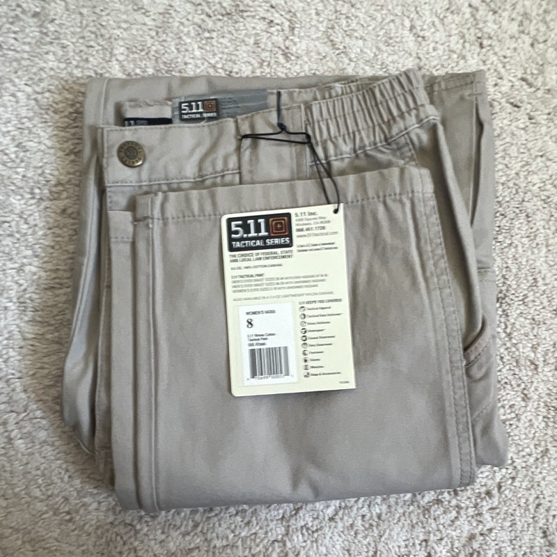 5.11 Tactical Women’s Cotton Canvas Tactical Pants Khaki Regular MPN 64355