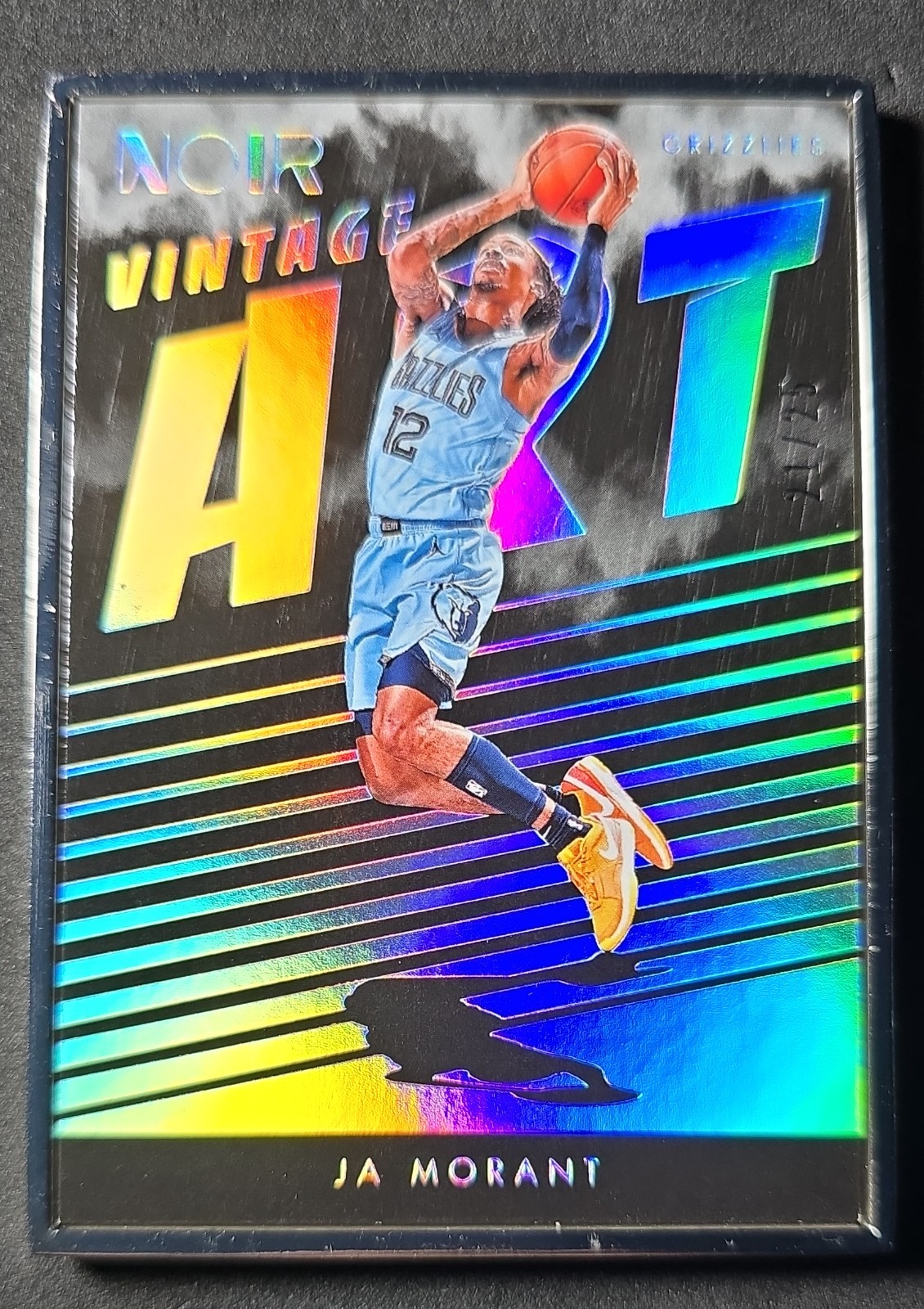 Ja Morant 2023-24 Panini Noir /25 Vintage Art Metal Frame Memphis Grizzlies 🏀