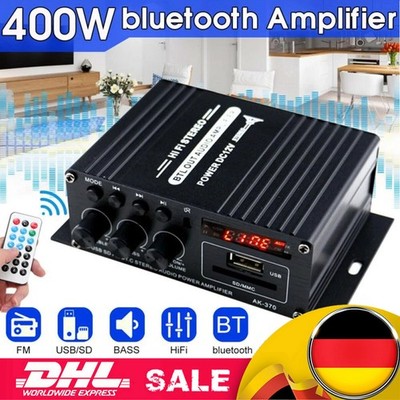 HiFi Verstärker Mini 800W Aluminium Audio Stereo Power Amplifier Vorverstärker