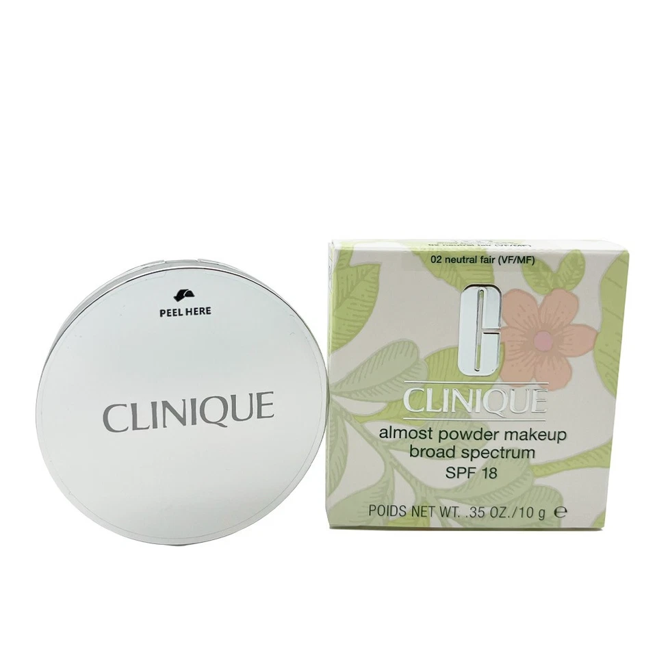 Clinique Almost Powder Makeup SPF 18, 0.35 oz/10g FULL Size - 02 Neutral Fair - Image 2 of 3