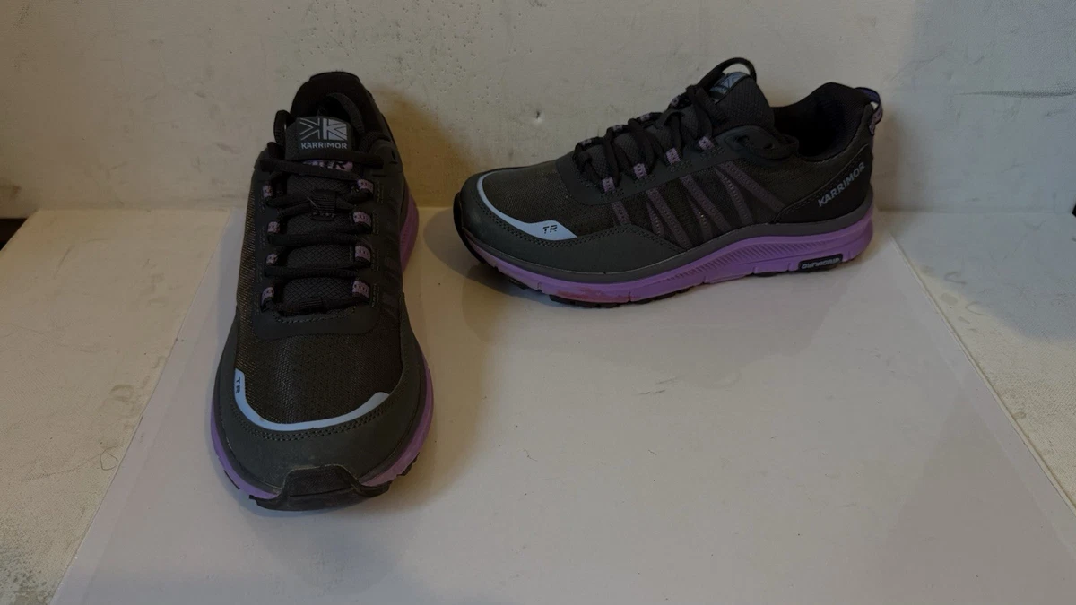 Baskets Karrimor Femme - Taille 7 UK (40 EU) - Noir Violet - Pour La Marche - Occasion Très Bon état