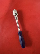 Snap-on Tools Usa 14 Drive Hard Grip Flex Head Ratchet Thlfd72 Blue