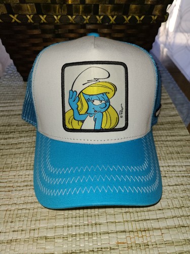 The Smurfs Overlord x Smurfette Trucker Cap Turquoise Blue Unisex
