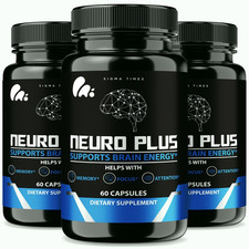 Neuro Plus Brain & Focus Formula, NeuroPlus Pills for Brain Health - 3 Pack