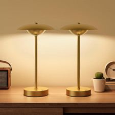 2 Pack Cordless Table Lamps, Rechargeable Battery Powered Lighting, Indoor/Outdo