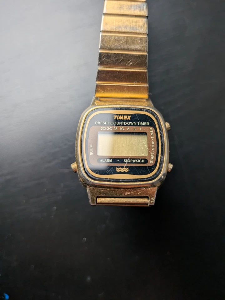 Reloj TIMEX Vintage Mujer Temporizador Cuenta Regresiva Preestablecido 80' Todo Original Japón Foto 2 de 4