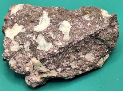 Beautiful Prehnite And Pink Copper Stained Calcite Nodules in Basalt -Michigan